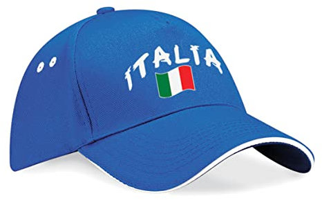 Supportershop Unisex Italie Baseballkappe, blau, One Size