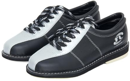 DAMANDO Frauen Bowling Schuh, Damen Leder Blowing Schuhe Leichte Lace-Up Blowing Trainer