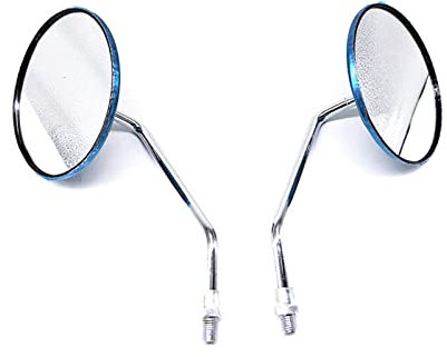 Lenker spiegel Set Rechtsgewinde 10mm Oldtimer Motorräder Universal Rückspiegel Rund Edelstahl Rückspiegel GN125 Cg
