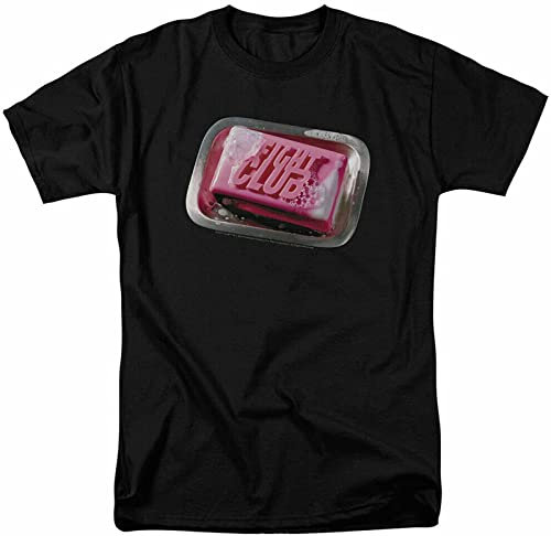 Men's Fight Club Soap T Shirt Movie Retro Throwback Tee Black Black XXL