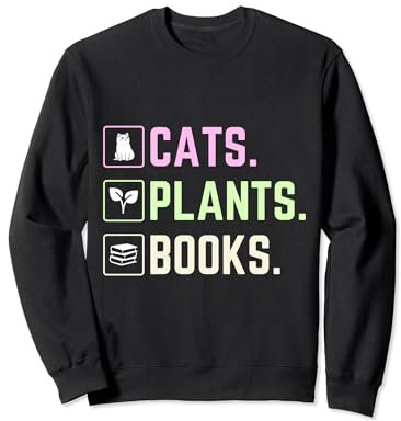 Plantas Libros Y Gatos Divertidos Libros De Jardinería Y Gatos Mamá Sudadera