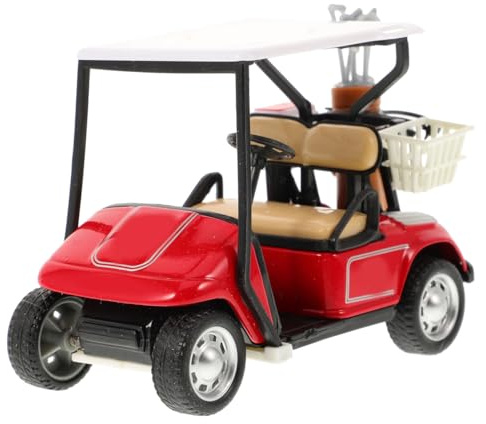Yardwe Golfwagenmodell Partydekorationen Zum Thema Golf Golfwagen-kuchenaufsatz Autos Zurückziehen Fahrzeugmodelle Golf- Fahrzeuge Zurückziehen Weihnachten Kind Legierung Modellauto