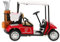 Yardwe 1:36 Legierung Golfwagen Modell Spielzeugauto - Realistisches Golf Cart Ornament FüR Schreibtisch Und Tischdekoration, Rot