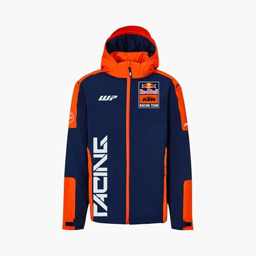 Red Bull - KTM Replica Team Winterjacke - Offizielles Merchandise, Racing Logos, Dynamischer Druck, Hochleistungs-Isolierung - Herren - XL - Blau/Orange