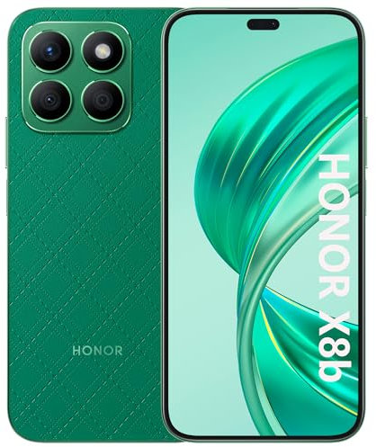 HONOR X8b Smartphone Android 13 Dual SIM 4G NFC, 8GB RAM 256GB, AMOLED FHD+ da 6.7 pollici display telefono con Qualcomm Snapdragon 680, 108+50MP, 4500 mAh, Glamorous Green [Versione italiana]
