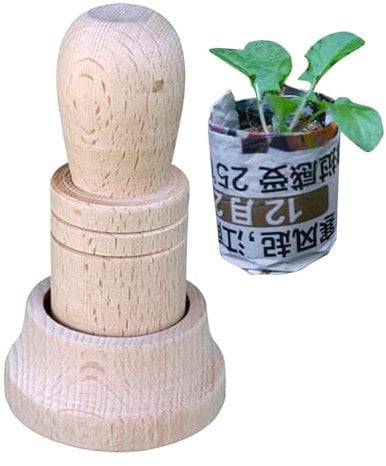 Quzente Paper Pot Maker For Seedlings, Wooden Flower Pot Maker, The Fun Simple Way To Create Fully Pots From Newspaper And Scrap Paper For Gardening Lovers
