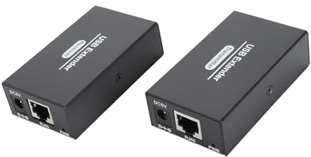 USB 2.0 Extender Bis zu 120 M über Cat5e/6/7, 4 USB 2.0 Ports, USB Over Ethernet Extender RJ45, für, für OS X, für, für, USB-Extender