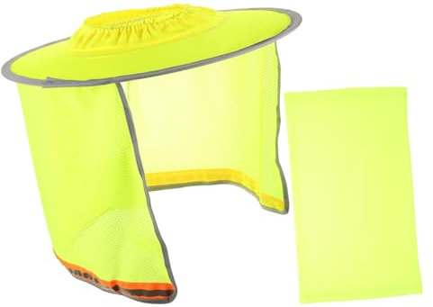 Gatuida Sonnenschutz Kopf Helm Sonnenschutz Schutzhelm Sonnenschutz Volle Krempe BAU Hutabdeckung Schutz Schutzhelm Schattenschutz Schutzhelm Krempe Schutzhelm Sonnenschutz Schutzhelm