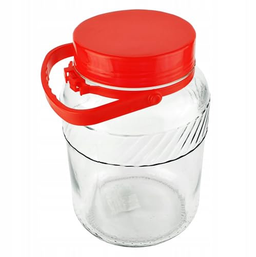 2 L Glas mit Kunststoffdeckel