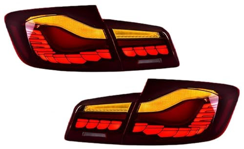 AIMXGBPS Auto Rücklicht für BMW 5 Series F10 F18 2011-2017, Beleuchtung Rückleuchtenglas Lichtscheibe Glas | Rechte u. Linke Seite | Rücklichtern Ersatz