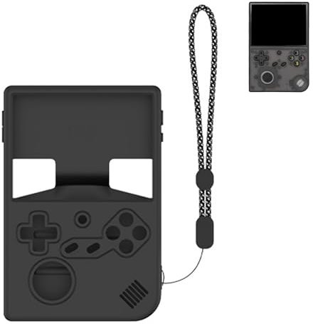 FIOPAZ Silicone Protective Case for Anbernic RG40XXV, Black, Gaming Console Case, Adult, 8-bit Handheld, PRELOADED_ELECTRONIC_GAME