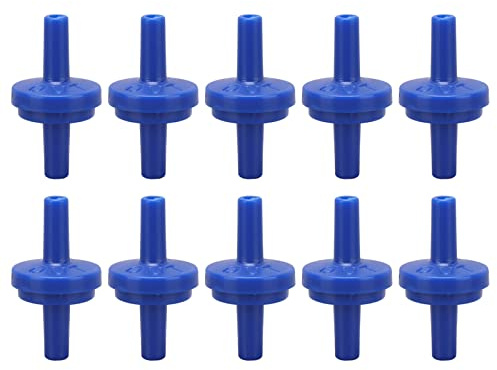 10 Stück 1-Wege-Rückschlagventil Aus PP-Kunststoff 4mm Blau Mit Schlauchanschluss Zur Verhinderung Von Rückfluss Für Wasser Luft Gas