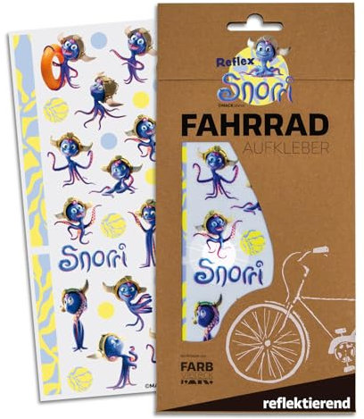 Farbviereck Snorri Aufkleber Europapark Reflex Fahrradaufkleber Fahrrad Reflektoren 30 Sticker Lizenz Produkt Fahrradaufkleber Set Aufkleber Geschenk Artikel