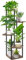 KAHEIGN 5 Tier Indoor Plant Stand, 106CM Tall Outdoor Plant Shelf Wood Plant Display Rack Ladder Planter Holder for Living Room Patio Balcony Boho Home Garden Plant Pot Decor (Black)