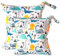 ABirdon 2 Pièces Sac à Couches Lavables,Sac de Couche Réutilisable, et imperméables pour Les Couches de bébé, Les Voyages et la Plag