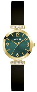 GUESS Array Damen-Armbanduhr GW0912L4, 28 mm, grünes Zifferblatt, Analog