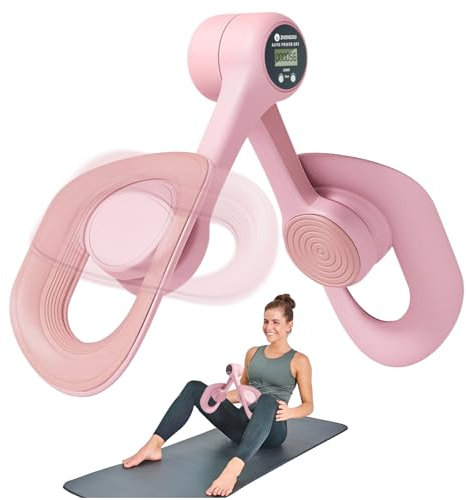 Entrenador de Muslos,Ejercitador de Piernas para el Suelo Pélvico,Dispositivo de Entrenamiento para Glúteos Brazos y Piernas,Conteo Inteligente,Prensa de Piernas para Corrección Postparto