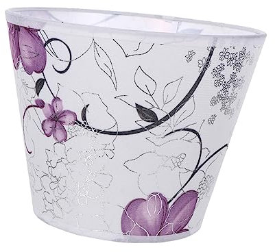 NUOBESTY 1 Pieza Pantalla tela color decorativo pantalla de lámpara rústica moderno Lino plisado Pantalla rústica tonos de lámpara pantalla para lámpara de bombilla pantalla de lámpara lila