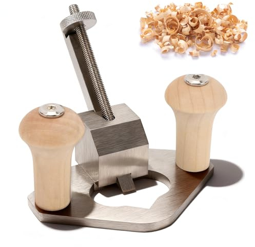 WGFOIP Router Plane, Smoothing Wood Plane Handheld Woodworking Tool with Depth Stop Base Hole for Accurate Trimming