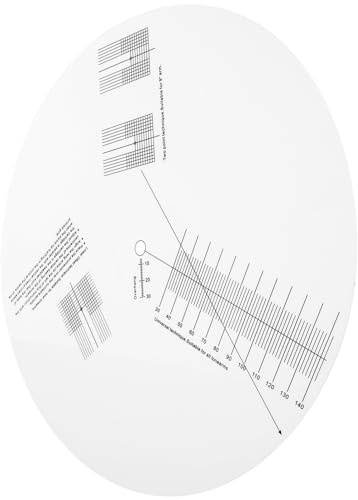 Gatuida Kalibrierplatte für Plattenspieler Acryl Lineal mit Doppelseitigem Design Anti Rutschend Hochpräzise