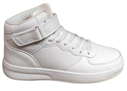 STILL Scarpa Uomo Stile Jordan da Ginnastica New Moda R757 (Bianco, Sistema Taglie Calzature EU, Adulto, Numero, Media, 44)