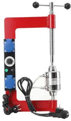 Cozyel Macchina Per La Riparazione Del Riscaldamento Dei Pneumatici 2×500W, Temperatura 140℃-165℃, Timer 0-120 Min, Area 10-80 Mm, Con 8 Stampi, Ideale Per Garage E Meccanici