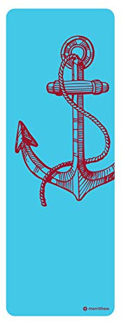 STOTT PILATES Pilates & Yoga Matte (6), Stott Pilates Pilates & Yoga Mat, Anchor (Blue) 0.25 Inch / 6 Mm, blau