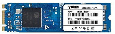 YUCUN Disque Flash M.2 NGFF SSD 128 Go 2280 Interne Solid State Drive 128GB
