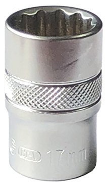 1/2-inch,12PT Drive REG Socket(Pack of 1) (17mm Metric)