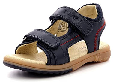 Kickers Platino, Sandali a Punta Aperta Bambini e ragazzi, Blu (Marine), 25 EU