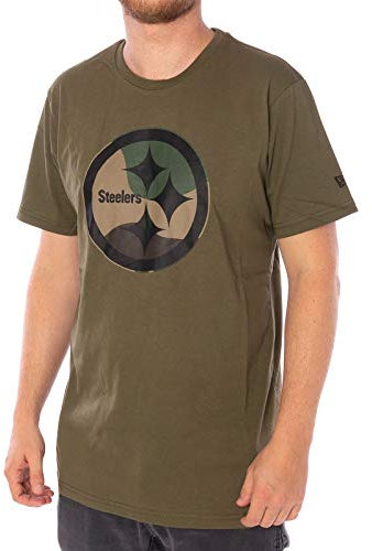 New Era Pittsburgh Steelers Camo Logo Olive T- Shirt - M