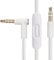 Replacement Audio Cable Cord Wire,Compatible with Beats Headphones Studio Solo Pro Detox Mixr Executive Pill with in Line Mic and Control (White)