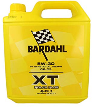 Bardahl - Aceite de motor XT Polar Plus C2-C3 5W30, lubricante para motores de gasolina y diésel, aceite de motor de última generación, maximiza el rendimiento y mejora el ahorro, 5 litros
