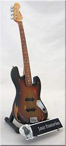 Jaco Pastorius Miniatur-Gitarre Jazz mit Plektrum