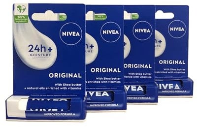 NIVEA Lip Original Pack of 4