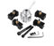 Kit Portautensili Tornitura, Mini tornio Fast Tool Changer Kit per torni in qualità industriale, Set di viti e portautensili per mini tornio a cambio rapido in lega di alluminio, per torni industriali