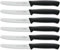 F. Dick Allzweckmesser-Set ProDynamic (6x Messer schwarz mit Klinge 11 cm, Microverzahnung, X55CrMo14 Stahl, nichtrostend, 56° HRC) 85700132