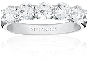 Sif Jakobs Jewellery Damen-Damenring 925er Silber 5 Zirkonia 58 Silber 32019266