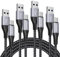 DRLIPEW Cavo USB C[4Pezzi, 1m 2m 2m 3m],Nylon Cavo USB Tipo C Ricarica Rapida e Trasmissione USB Type C Cable per Samsung Galaxy S21 S20 S10 S9 S8 Plus,A20 A50 A70 A20e,Note 9 8,Xiaomi Mi A2 Mi 9 Mi 8