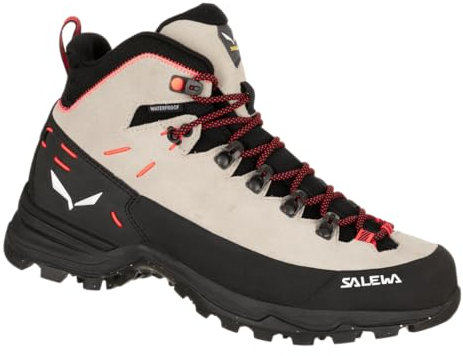 SALEWA ALP Mate Winter Mid WP W, Botas de Senderismo Mujer, Oatmeal/Black, 40.5 EU