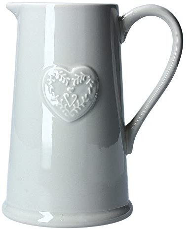 EMH Pichet en céramique gris H : 21,5 cm
