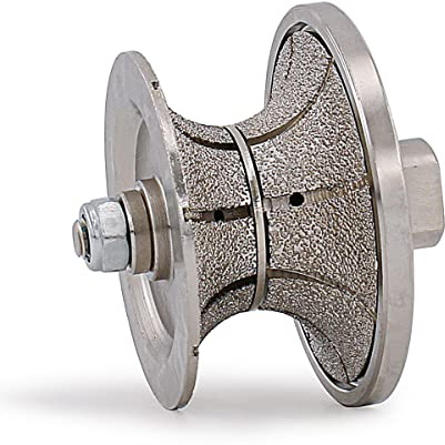 HOMESOM V40 Full Bullnose Diamond Hand Profiler,Vacuum Brazed Router Bit Wet Use for Hand Tool Granite Marble Grinding with Thread M14