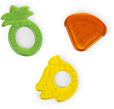 Bright Starts Juicy Chews, 3 BPA-freie Beißringe, für alle Babys ab 3 Monaten