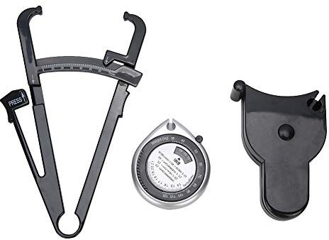 ANKROYU Fetts attel, Maßband, Taillen messgerät, Fett tester, Körperfett tester, Körper mess gerät, Körperfett messgerät, Körperfett maß, Hautfett messgerät, Gewichts verlust messgerät