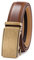 guvoosm Gürtel Herren,Leder Automatik Gürtel Für Herren Business Anzug -3,5cm Breite-2011-125-Cognac Brown
