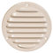 Ø 100mm Grille de Ventilation avec Moustiquaire - Grilles d'aération en Métal - Acier, Beige