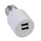 Borju Light Socket USB Adapter for Decorative Lights,Lighting,Security Camera,Mini Fan. Output DC 5V/2.4A Total,Dual Port