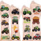 Lcnjscgo 24 Blatt (144 Stück) Traktor Tattoos Aufkleber Party Favors Thema Geburtstag Supplies Dekorationen für Kinder Junge Mädchen Preise Weihnachten Geschenke Goodie Bags