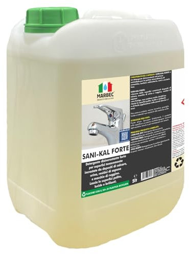 MARBEC SANI-KAL FORTE 5LT Detergente decalcarizzante disincrostante forte per sanitari e ceramiche