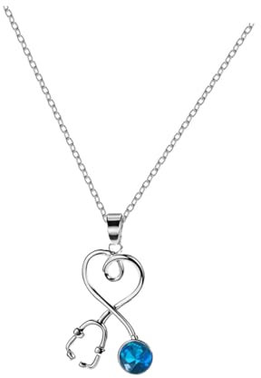 Holibanna Collana Stetoscopio Cuore in Lega Per Medici Infermieri Studenti Regalo Per Donne